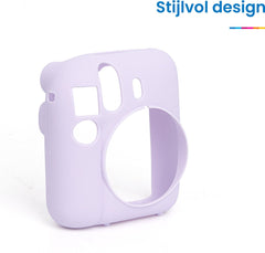 YONO Siliconen Hoesje geschikt voor Fujifilm Instax Mini 12 - Skin Case - Lila Paars