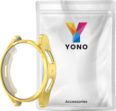 YONO Screen Protector Bumper geschikt voor Galaxy Watch 5 (44 mm) - Full Cover Case - Hoesje - Goud