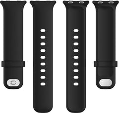 YONO Siliconen Bandje geschikt voor Oppo Watch 46mm – Zwart