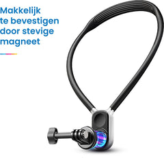 YONO Nekhouder geschikt voor GoPro met Telefoonclip - Actie Camera en Smartphone Houder - Accessoires Mounts - Zwart