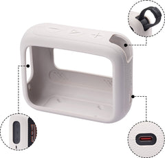 YONO Soft Case geschikt voor JBL Go 4 - Siliconen Hoesje - Wit