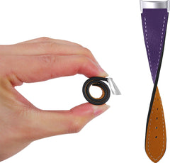 YONO Leer Bandje geschikt voor Fitbit Charge 5 / 6 - Vervangende Lederen Armband - Paars