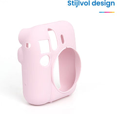 YONO Siliconen Hoesje geschikt voor Fujifilm Instax Mini 12 - Skin Case - Bloesem Roze