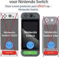 YONO Screen Protector Glas geschikt voor Nintendo Switch - 2 stuks