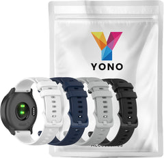 YONO Sport Bandjes Set 20mm - Horlogebandjes geschikt voor Samsung Galaxy Watch 7/6/5 / Pro / 4 / 3 / Active 2 - Polar Ignite / Unite – Huawei - 4 Pack