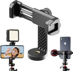 Ulanzi ST-17 360º Draaibare Telefoonhouder voor statief - met Cold Shoe Mount - Voor alle smartphones tot 10 cm breed - Zwart