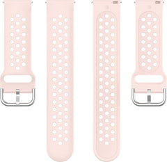 YONO Sport Air Bandje 20mm - Horlogebandje geschikt voor Samsung Galaxy Watch 7/6/5 / Pro / 4 / 3 / Active 2 - Garmin Approach / Forerunner / Venu 2 Plus / SQ / Vivomove - Polar Ignite / Unite – Huawei - Lichtroze