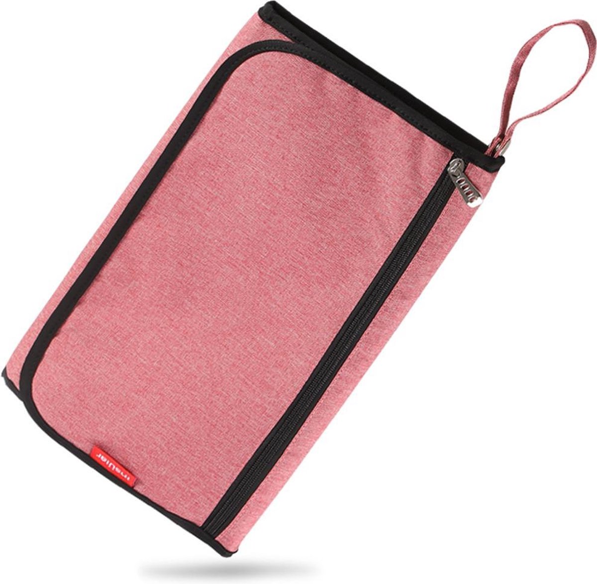 Baby Verschoonmatje met Luieretui voor Onderweg - Verschoningsmatje Opvouwbaar - Verzorgingsmatje - Roze