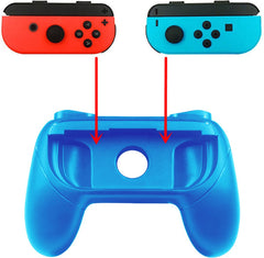 YONO Controller Grip geschikt voor Nintendo Switch - Gamepad Houder Hoesje - 2 Stuks - Rood Blauw