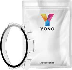 YONO Case geschikt voor Galaxy Watch 4 40mm - Screen Protector Hoesje - Full Cover Bumper - Transparant