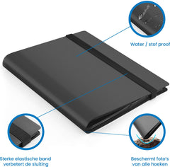 YONO Fotoalbum 160 voor Instant Camera Fotopapier - Fotoboek Geschikt voor Fujifilm Instax Mini 12 / 11 / 9 / 8 / 7s / 25 / 90 / Link / SP-2 / Liplay - Film Polaroid - Kodak - Square en Meer - Zwart