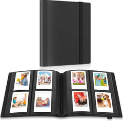 YONO Fotoalbum 160 voor Instant Camera Fotopapier - Fotoboek Geschikt voor Fujifilm Instax Mini 12 / 11 / 9 / 8 / 7s / 25 / 90 / Link / SP-2 / Liplay - Film Polaroid - Kodak - Square en Meer - Zwart