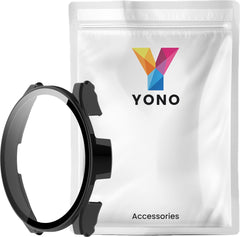 YONO Case geschikt voor Galaxy Watch 4 40mm - Screen Protector Hoesje - Full Cover Bumper - Zwart