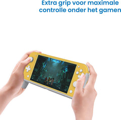 YONO Controller Case geschikt voor Nintendo Switch LITE - Ergonomische Grip Console Hoesje - Beschermhoes Accessoires - Geel