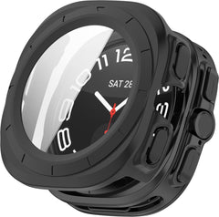 YONO Hoesje geschikt voor Samsung Galaxy Watch Ultra - 47mm - Screen Protector Bumper Case - Zwart