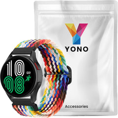 YONO Nylon Stretch Bandje 22mm - Horlogebandje geschikt voor Samsung Galaxy Watch 46mm / 3 (45mm) / Gear s3 - Polar Vantage M2 / Grit X - Huawei Watch GT 3 (pro) / 2 - Amazfit GTR - Multicolour