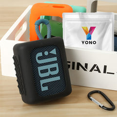 YONO Siliconen Case geschikt voor JBL Go 3 - Hoesje - Beschermhoes - Skin - Zwart