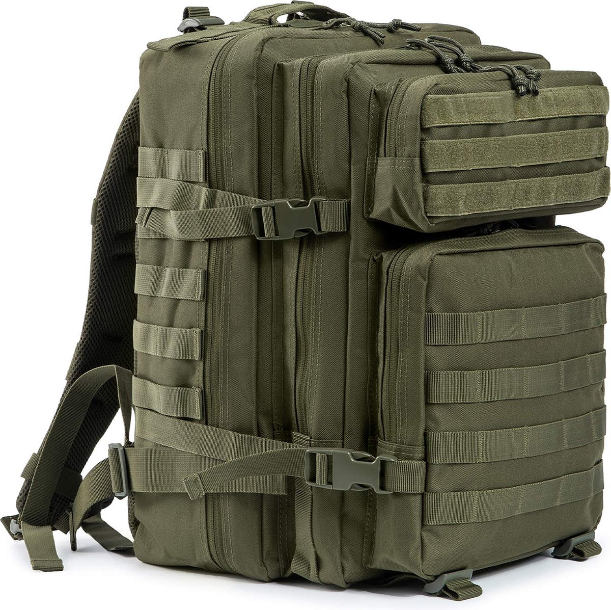 YONO Tactical Backpack Militaire Rugzak - Tactische Wandelrugzak Leger - 45L - Donkergroen