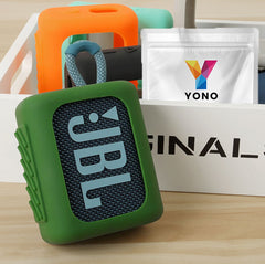 YONO Siliconen Case geschikt voor JBL Go 3 - Hoesje - Beschermhoes - Skin - Donkergroen