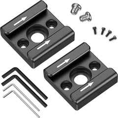 YONO Cold Shoe Mount Adapter Set - Metaal - 2 Stuks - Zwart