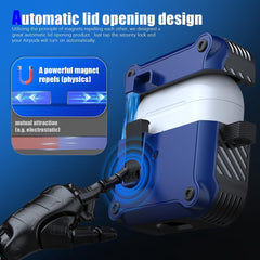 YONO Hoesje geschikt voor Apple Airpods 3 - Hard Case met Lock - Donkerblauw