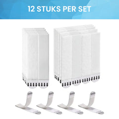 YONO Ophangsysteem Klittenband Zelfklevend voor Foto / Poster / Schilderij - Fotolijst Ophangen Zonder Boren - 12 Stuks - XL