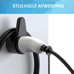 YONO Houder voor Oplaadkabel Elektrische Auto - Muur Bevestiging Oplader Type 2 - Zwart