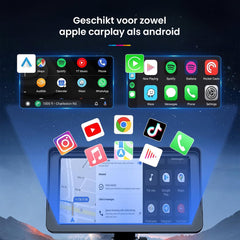 YONO Scherm geschikt voor Apple Carplay en Android Auto - Draadloos Autoradio Dongle - Bluetooth Multimedia Player - 7 inch