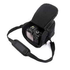 YONO Cameratas Spiegelreflexcamera Small – geschikt voor Nikon / Canon / Sony / DSLR Camera – Luxe Foto Tas - Schoudertas - Case - Zwart