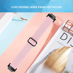 YONO Nylon Stretch Bandje geschikt voor Fitbit Inspire 3 - Roze