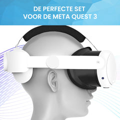 YONO Elite Strap geschikt voor Meta Quest 3 - Verstelbare Strap Hoofdband met VR Cover - Oculus 3D Bril Accessoires