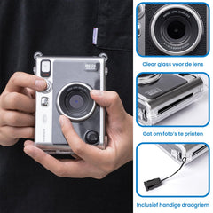 YONO Slim Case geschikt voor Fujifilm Instax Mini EVO - Hoesje - Transparant
