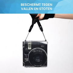 YONO Case geschikt voor Fujifilm Instax Mini 99 - Hoesje met Schouderriem - Transparant