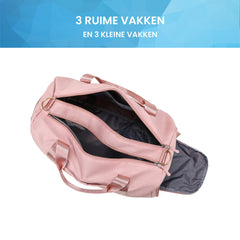 YONO Reistas Handbagage 40x20x25 - Weekendtas Ryanair – Sporttas - Schoudertas Dames en Heren – Roze
