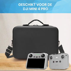 YONO Koffer geschikt voor DJI Mini 4 Pro - Hard Case - Opberghoes - Tas voor Drone en Accessoires - Zwart