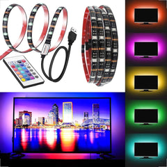 YONO LED Strip - RGB - 1 Meter Incl Afstandsbediening - USB aansluiting