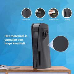 YONO Faceplate geschikt voor Playstation 5 Disc Edition - PS5 Console Skin Cover Accessoires - Zwart