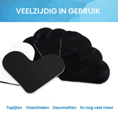 YONO Antislip Stickers Tapijt - Anti Slip Ondertapijt Vloerkleed - Rubber Zelfklevend Tapijttape - 4 Stuks