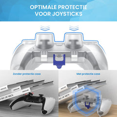 YONO Slim Case geschikt voor Playstation 5 Controller - Bescherming Hoesje PS5 - Transparant