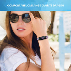 YONO Stalen Bandje geschikt voor Fitbit Inspire 3 - RVS Schakel Horlogeband - Parelmoer