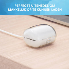 YONO Soft Case geschikt voor Sony Linkbuds WF-L900 - Hoesje met Clip - Transparant