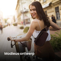 YONO Crossbody Tas Azteca Design - Sling Bag - Schoudertas - Anti Diefstal Rugzak - Dames – Donkerbruin