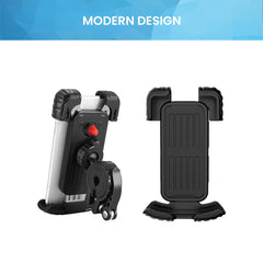 YONO Luxe Telefoonhouder Universeel - GSM Houder Fiets - Motor - Scooter - Mountainbike - Ebike - Fietshouder voor Smartphones - 360 Graden Rotatie – Zwart