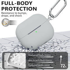 YONO Soft Case geschikt voor Samsung Galaxy Buds 3 / 3 Pro - Siliconen Hoesje - Grijs