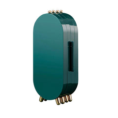 YONO Compacte Sieradenhouder met Spiegel - Sieraden Display Organizer - Oorbellen Standaard - Oorbellenrekje - Ketting Houder - Sieradendoosje - Donkergroen