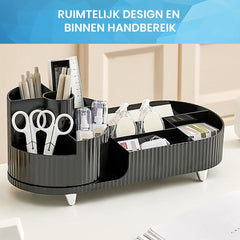 YONO Make Up Organizer Staand - Opbergsysteem voor Skincare / Parfum / Cosmetica / Lippenstift / Nagellak / Beauty Houder - Zwart