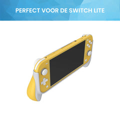 YONO Controller Case geschikt voor Nintendo Switch LITE - Ergonomische Grip Console Hoesje - Beschermhoes Accessoires - Geel