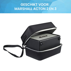 YONO Hard Case geschikt voor Marshall Acton 2 / 3 - Beschermhoes met Schouderriem - Zwart