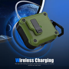 YONO Hoesje geschikt voor Apple Airpods 3 - Hard Case met Lock - Donkergroen