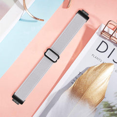 YONO Bandje geschikt voor Fitbit Inspire 2 - Nylon Stretch - Grijs